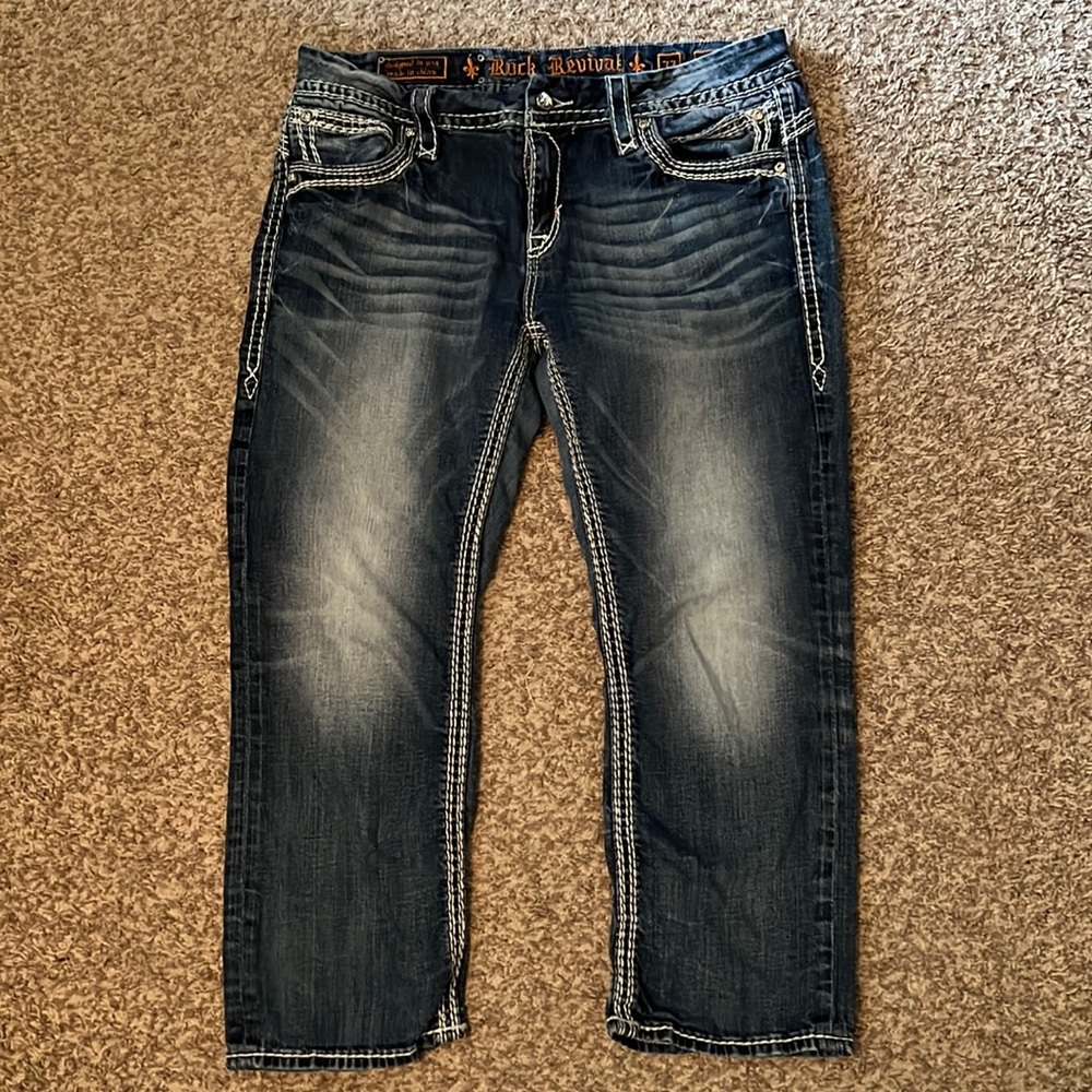 Rock Revival Easy Capri Jeans Size 33